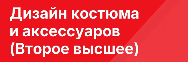 Дизайн костюма и аксессуаров (Второе высшее)