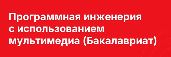 Программная инженерия с использованием мультимедиа (Бакалавриат)