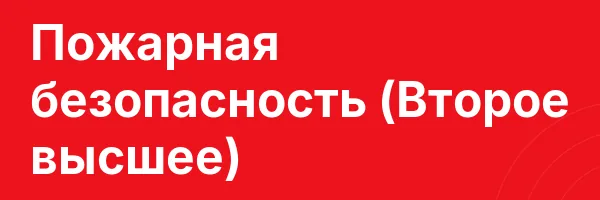 Пожарная безопасность (Второе высшее)
