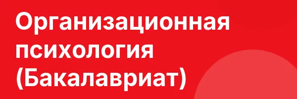 Организационная психология (Бакалавриат)