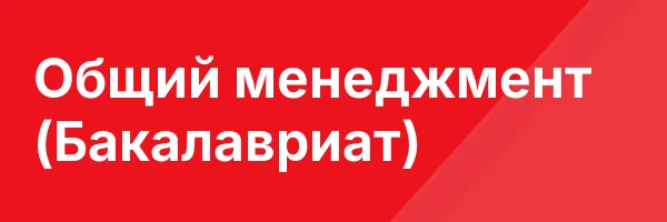 Общий менеджмент (Бакалавриат)
