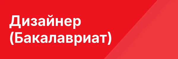 Дизайнер (Бакалавриат)