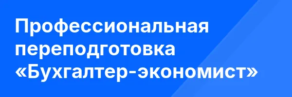 Профессиональная переподготовка «Бухгалтер-экономист»