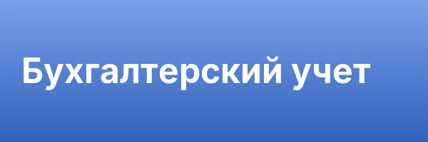 Бухгалтерский учет