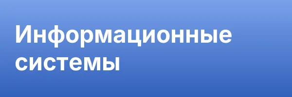 Информационные системы