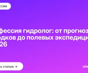 Обложка: Профессия гидролог: от прогноза паводков до полевых экспедиций в 2026