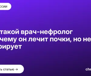 Обложка: Кто такой врач нефролог и почему он лечит почки, но не оперирует