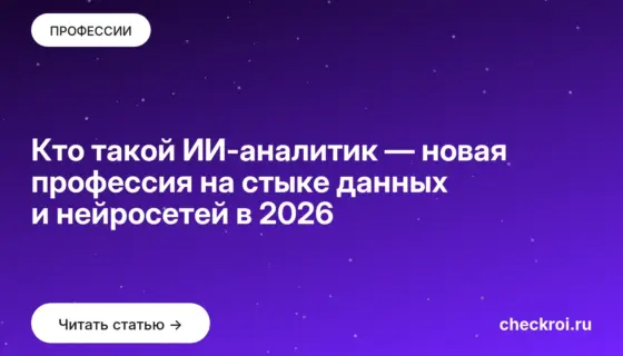 Обложка: Кто такой ИИ аналитик — новая профессия на стыке данных и нейросетей в 2026