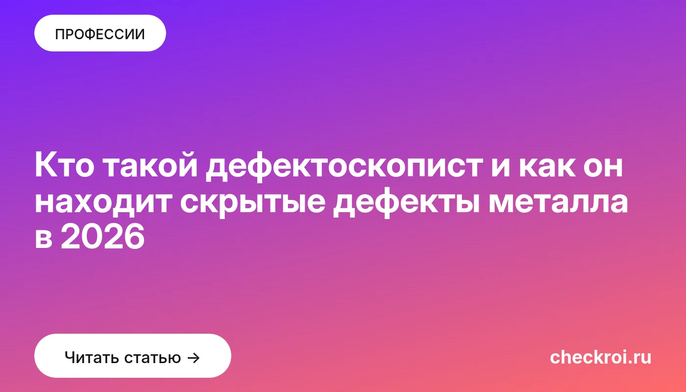 Статья: Кто такой дефектоскопист и как он находит скрытые дефекты металла в 2026 Обложка: Кто такой дефектоскопист и как он находит скрытые дефекты металла в 2026