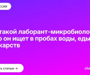 Обложка: Кто такой лаборант микробиолог и что он ищет в пробах воды, еды и лекарств
