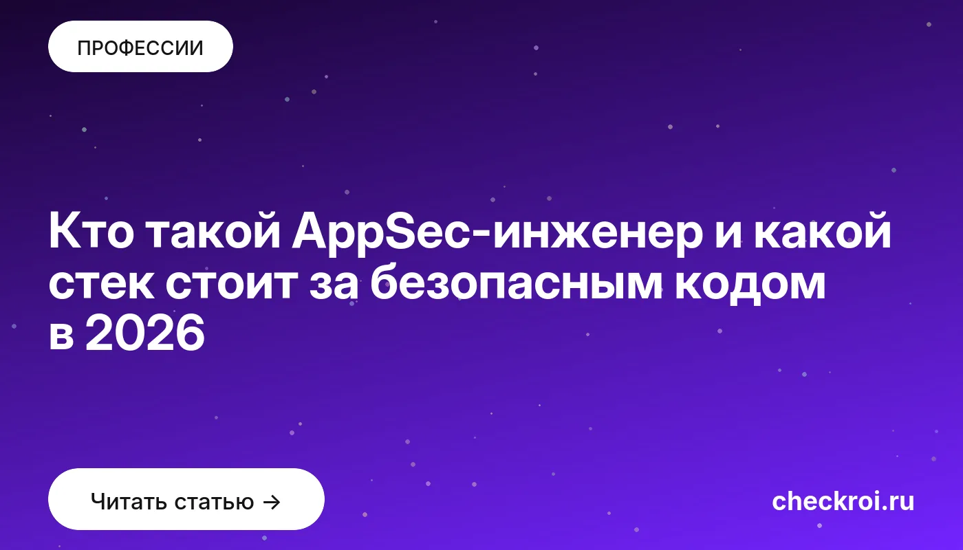 Обложка: Кто такой AppSec инженер и какой стек стоит за безопасным кодом в 2026
