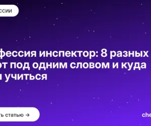 Обложка: Профессия инспектор: 8 разных работ под одним словом и куда идти учиться