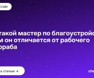 Обложка: Кто такой мастер по благоустройству и чем он отличается от рабочего и прораба