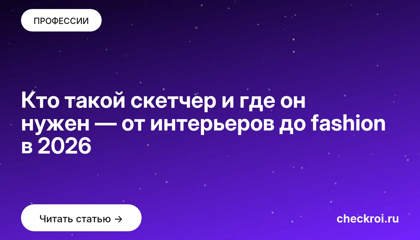 Обложка: Кто такой скетчер и где он нужен — от интерьеров до fashion в 2026