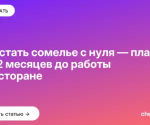 Обложка: Как стать сомелье с нуля — план на 12 месяцев до работы в ресторане
