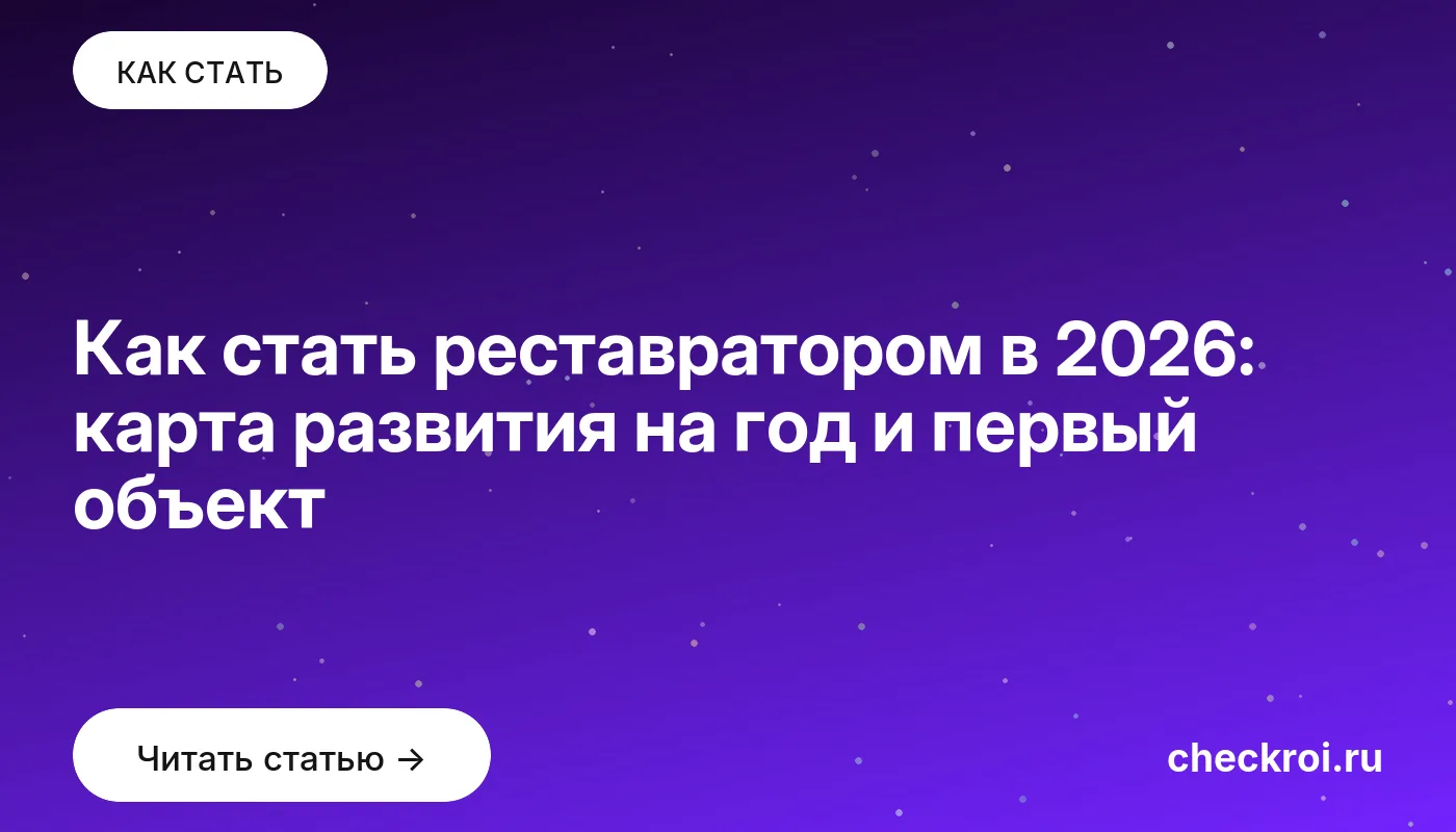 Обложка: Как стать реставратором в 2026: карта развития на год и первый объект
