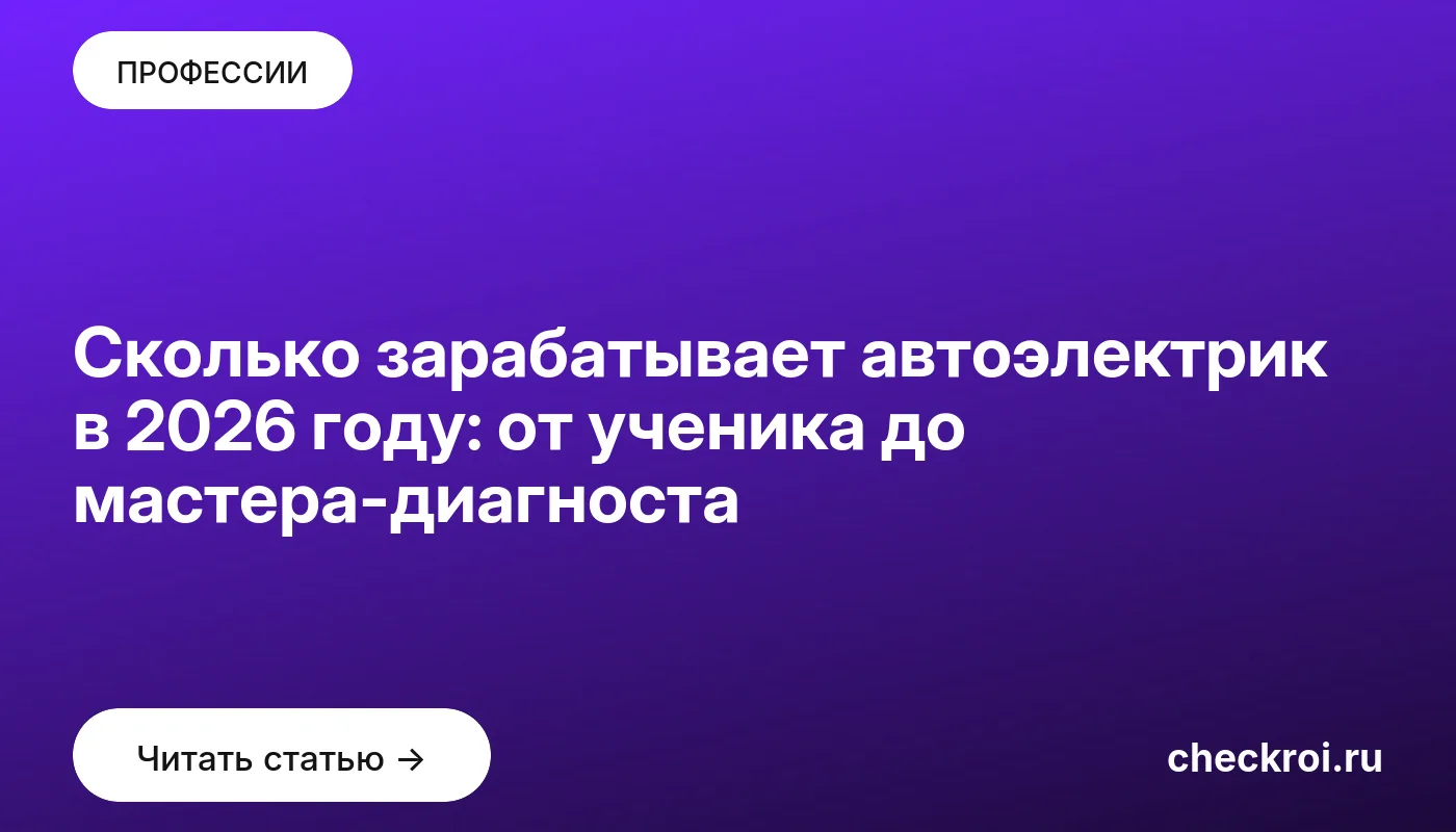 Сколько зарабатывает автоэлектрик в 2026 году: от ученика до мастера-диагноста