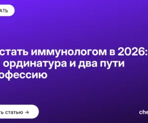 Обложка: Как стать иммунологом в 2026: ЕГЭ, ординатура и два пути в профессию