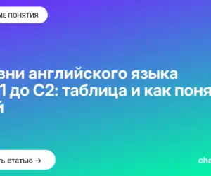 Обложка: Уровни английского языка от A1 до C2: таблица и как понять свой