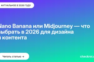 Обложка: Nano Banana или Midjourney — что выбрать в 2026 для дизайна и контента