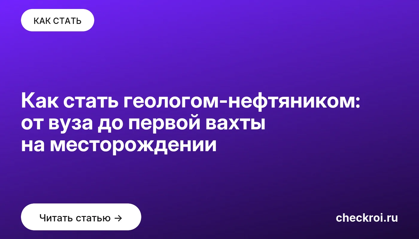 Обложка: Как стать геологом нефтяником: от вуза до первой вахты на месторождении
