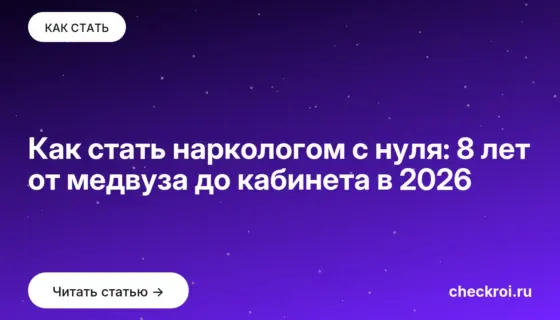Обложка: Как стать наркологом с нуля: 8 лет от медвуза до кабинета в 2026