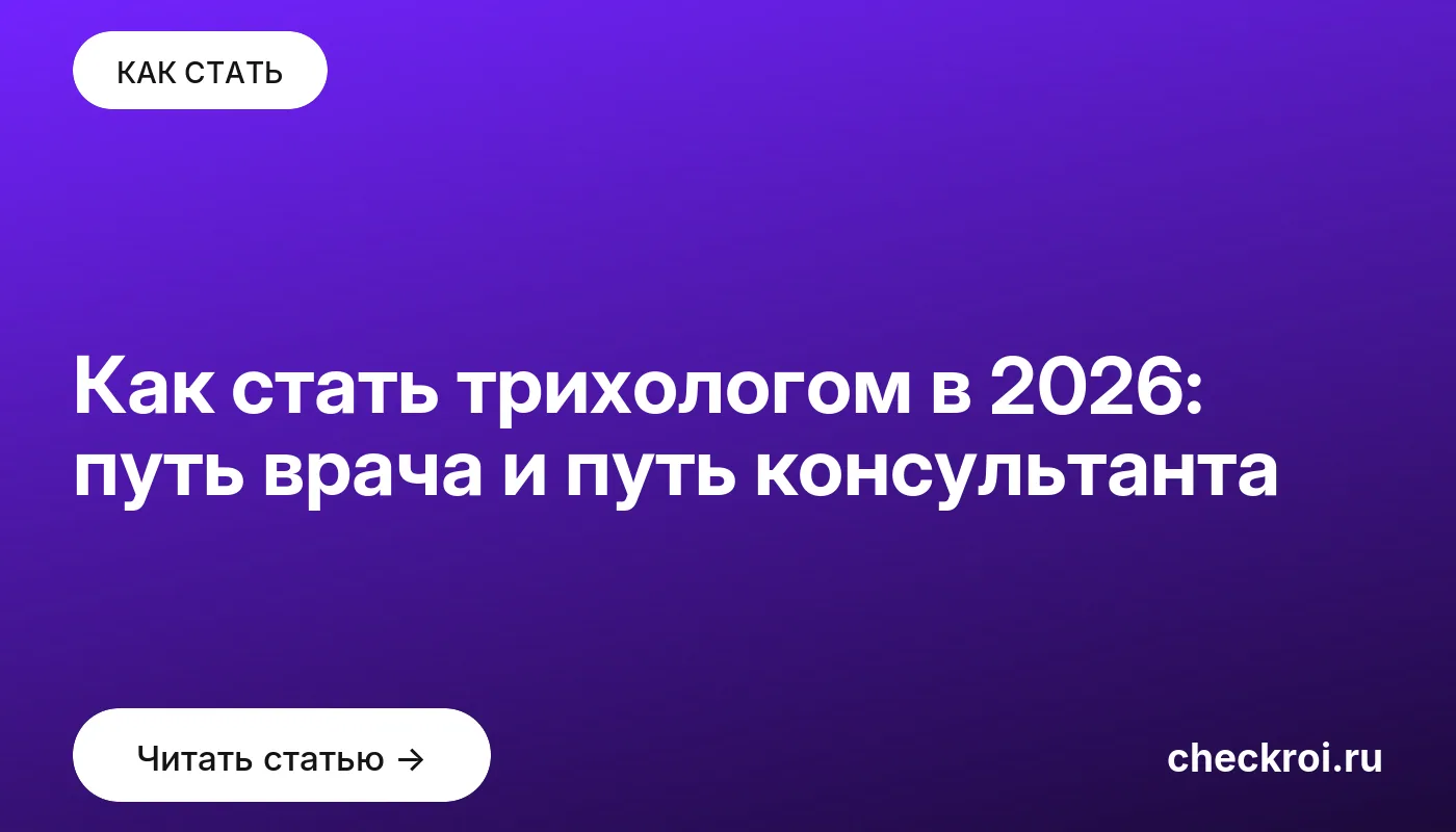Обложка: Как стать трихологом в 2026: путь врача и путь консультанта