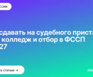 Обложка: Что сдавать на судебного пристава: ЕГЭ, колледж и отбор в ФССП в 2027