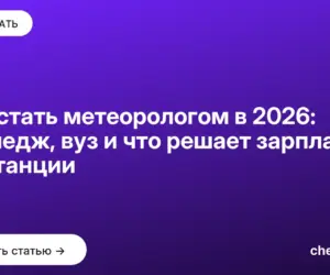 Обложка: Как стать метеорологом в 2026: колледж, вуз и что решает зарплату на станции
