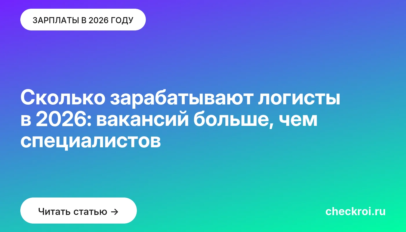 Обложка: Сколько зарабатывают логисты в 2026: вакансий больше, чем специалистов