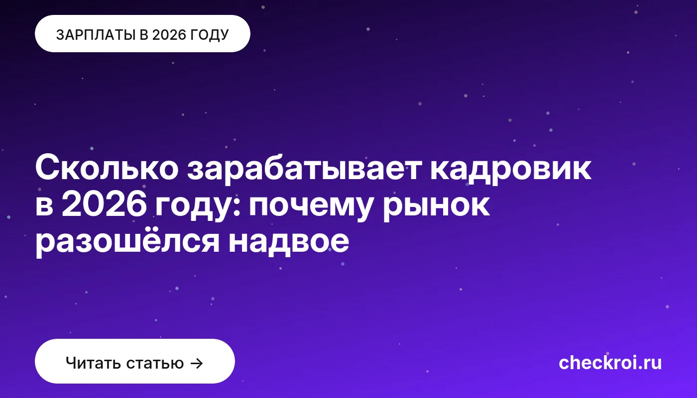 Обложка: Сколько зарабатывает кадровик в 2026 году: почему рынок разошёлся надвое