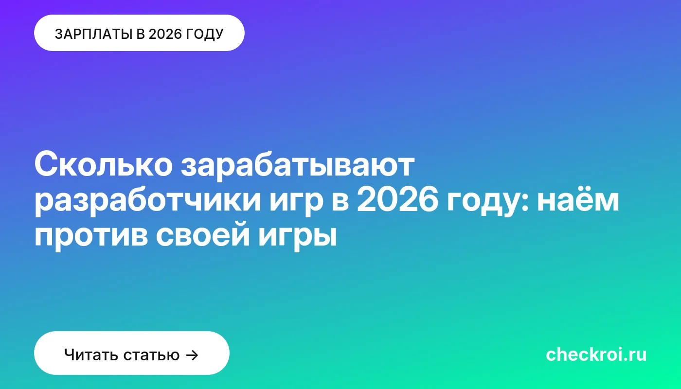 Обложка: Сколько зарабатывают разработчики игр в 2026 году: наём против своей игры