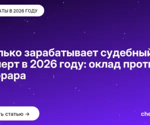 Обложка: Сколько зарабатывает судебный эксперт в 2026 году: оклад против гонорара