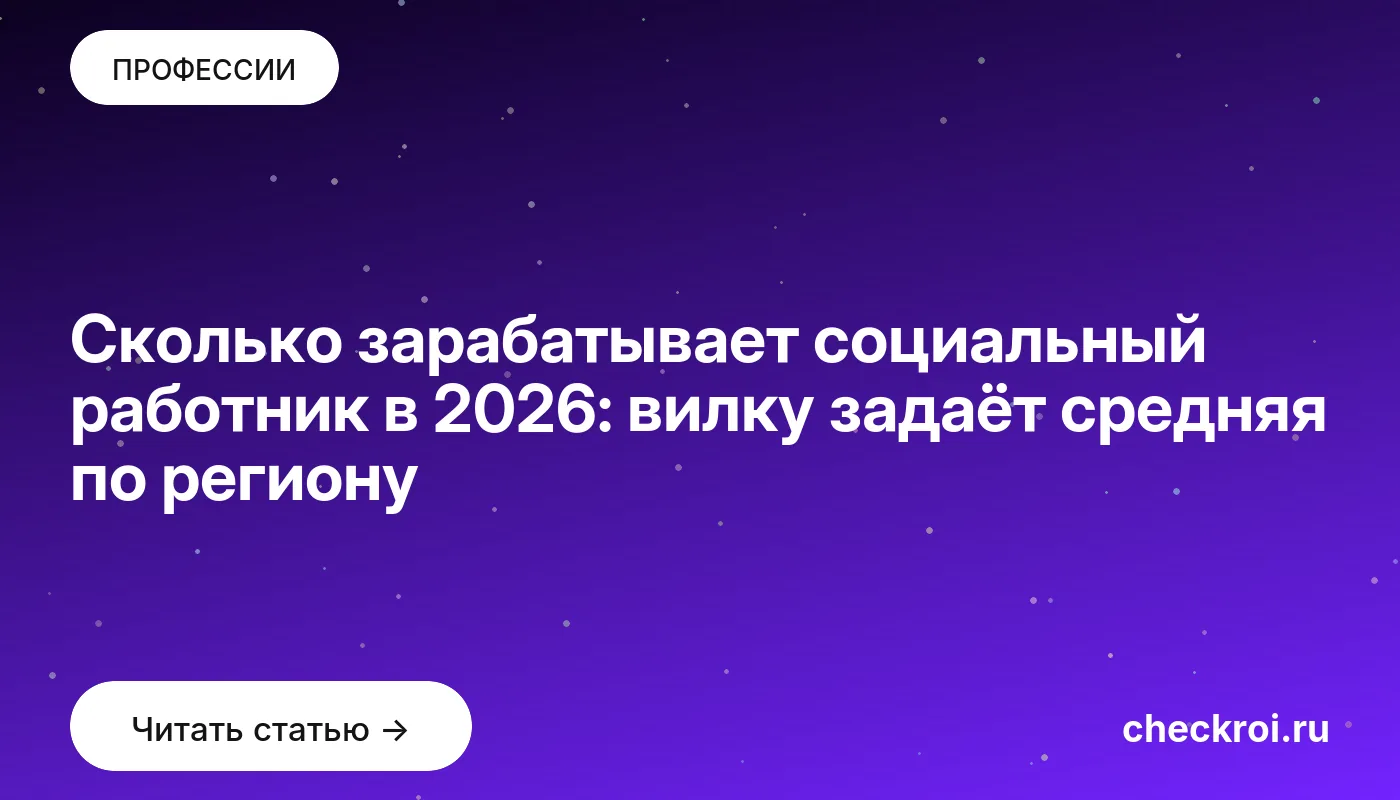 Обложка: Сколько зарабатывает социальный работник в 2026: вилку задаёт средняя по региону