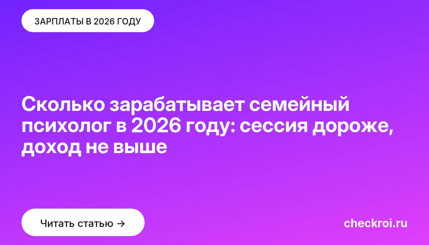 Обложка: Сколько зарабатывает семейный психолог в 2026 году: сессия дороже, доход не выше