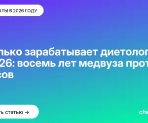 Обложка: Сколько зарабатывает диетолог в 2026: восемь лет медвуза против курсов
