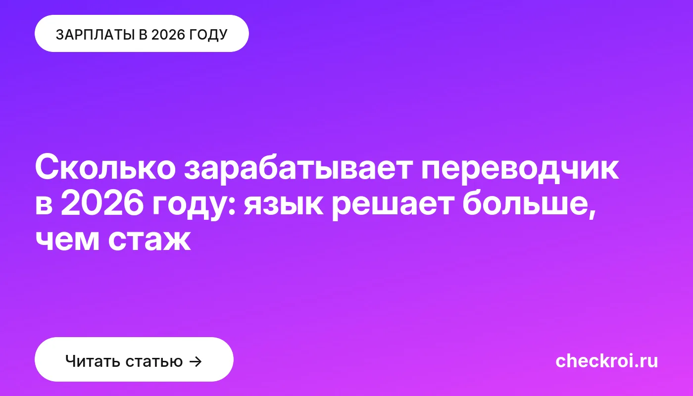 Обложка: Сколько зарабатывает переводчик в 2026 году: язык решает больше, чем стаж