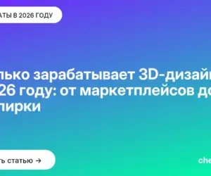 Обложка: Сколько зарабатывает 3D дизайнер в 2026 году: от маркетплейсов до ювелирки