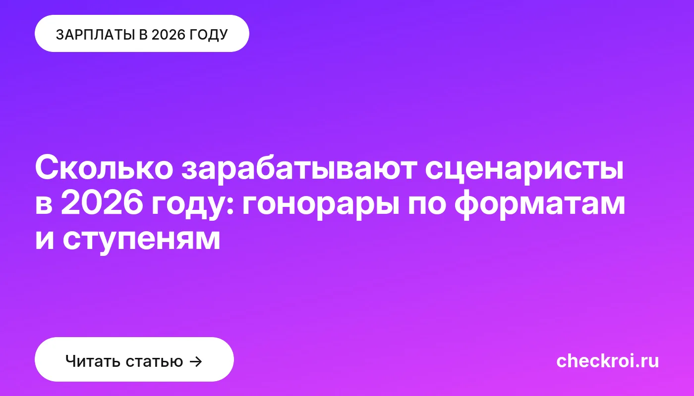Обложка: Сколько зарабатывают сценаристы в 2026 году: гонорары по форматам и ступеням