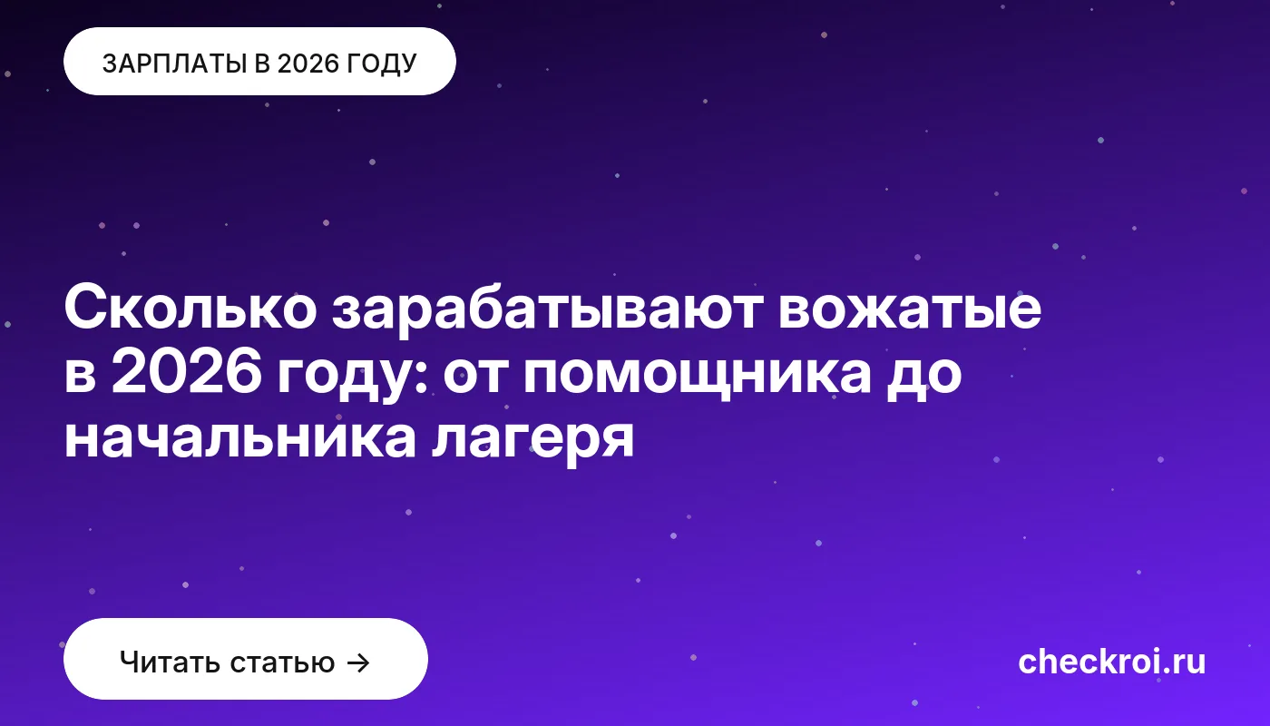 Обложка: Сколько зарабатывают вожатые в 2026 году: от помощника до начальника лагеря