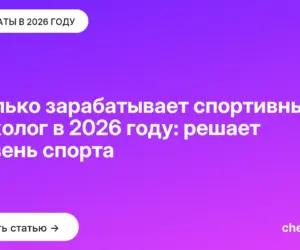 Обложка: Сколько зарабатывает спортивный психолог в 2026 году: решает уровень спорта