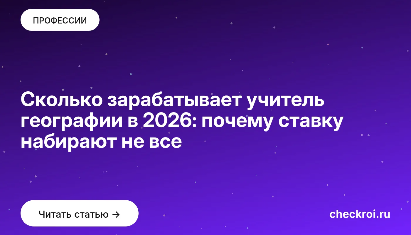 Обложка: Сколько зарабатывает учитель географии в 2026: почему ставку набирают не все