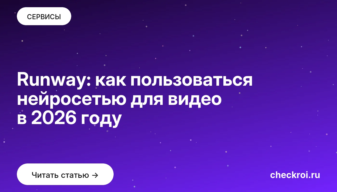 Обложка: Runway: как пользоваться нейросетью для видео в 2026 году
