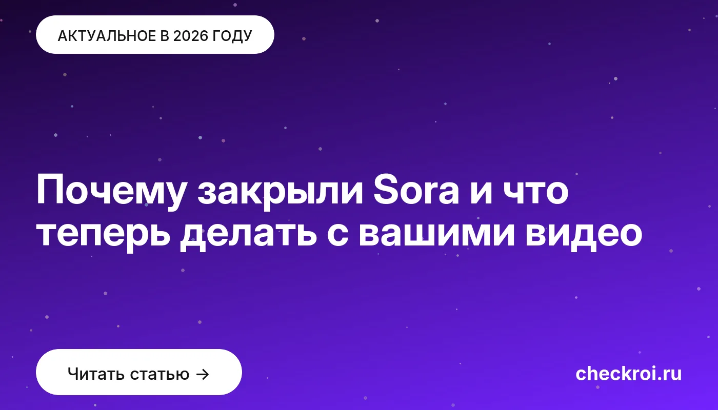 Обложка: Почему закрыли Sora и что теперь делать с вашими видео