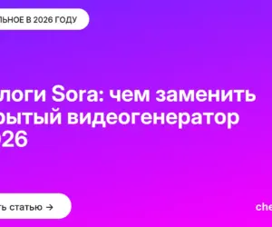 Обложка: Аналоги Sora: чем заменить закрытый видеогенератор в 2026
