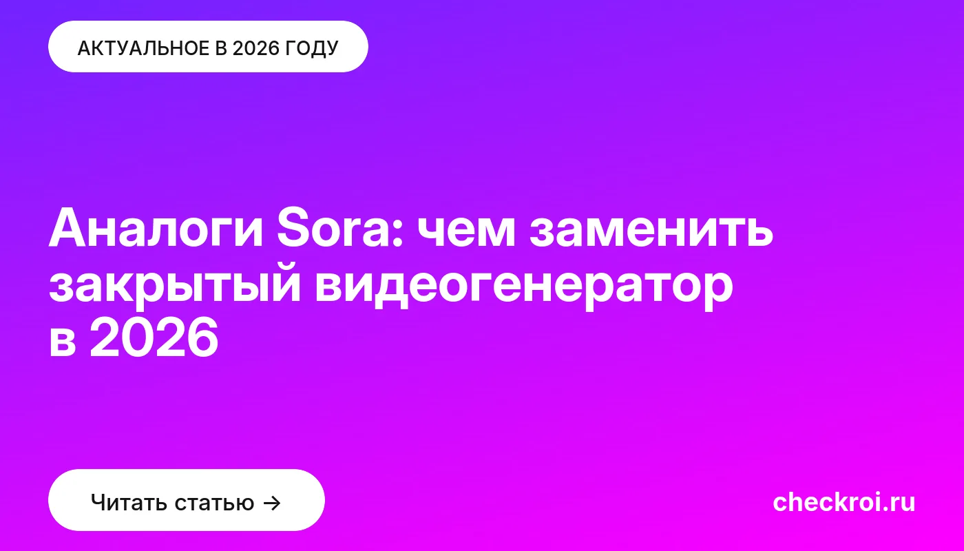 Обложка: Аналоги Sora: чем заменить закрытый видеогенератор в 2026
