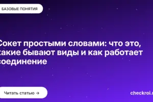 Обложка: Сокет простыми словами: что это, какие бывают виды и как работает соединение