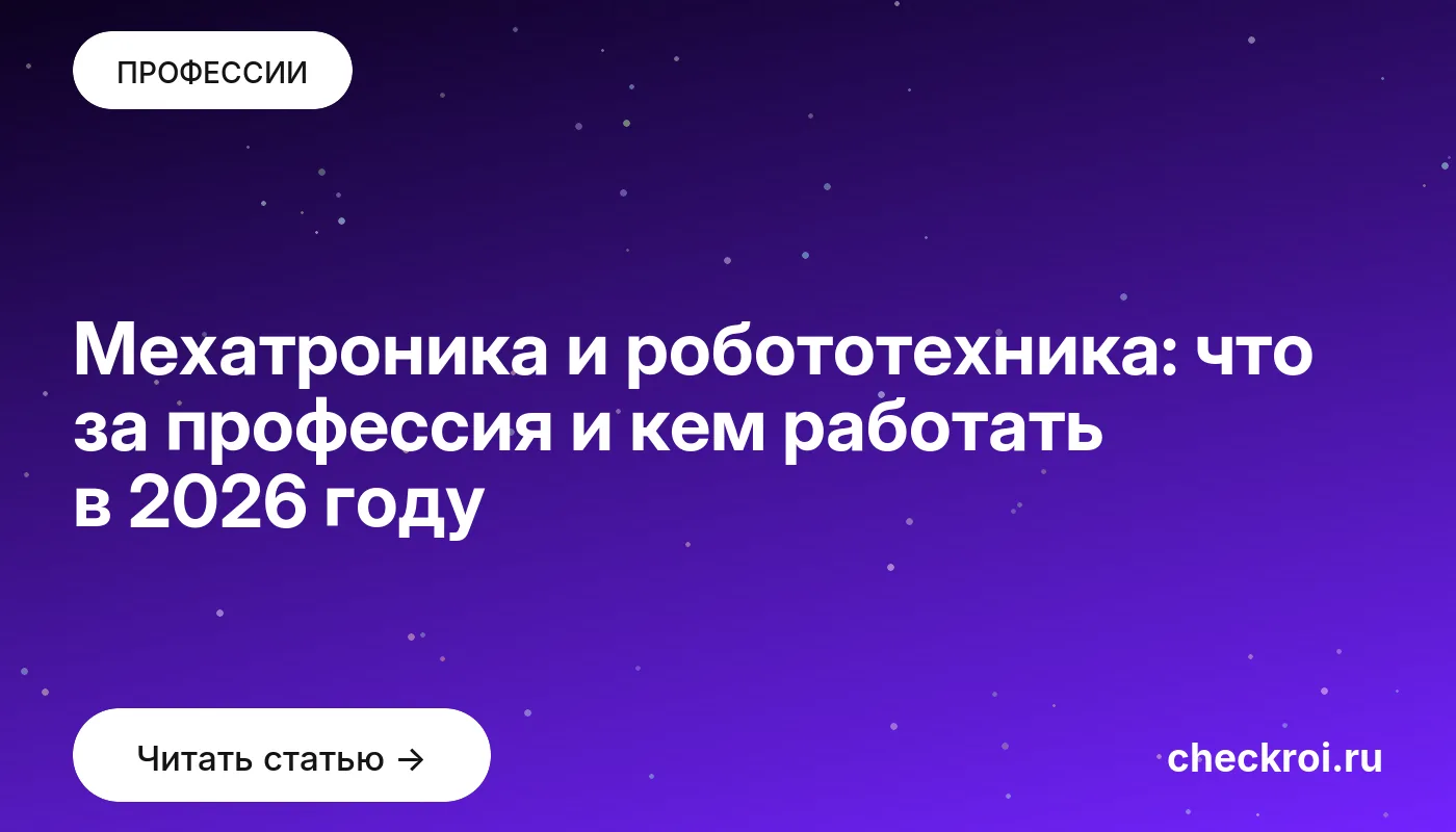 Обложка: Мехатроника и робототехника: что за профессия и кем работать в 2026 году