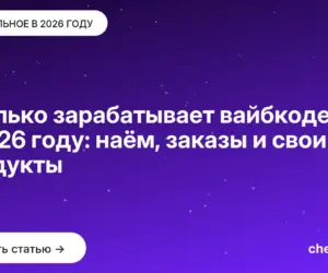 Обложка: Сколько зарабатывает вайбкодер в 2026 году: наём, заказы и свои продукты
