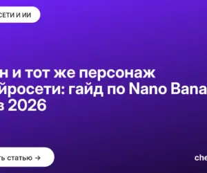 Обложка: Один и тот же персонаж в нейросети: гайд по Nano Banana Pro в 2026